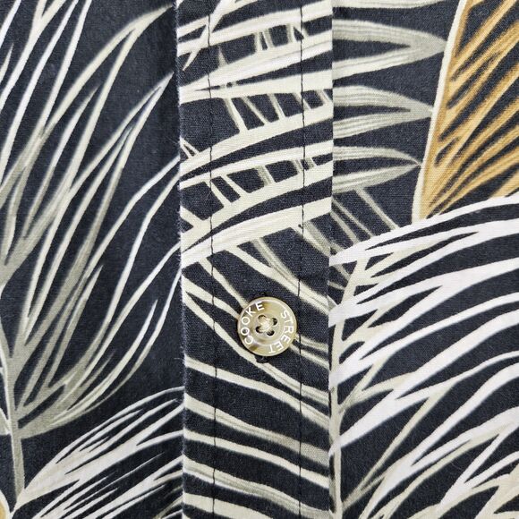 Cooke Street Shirt Mens Medium Fronds Hawaiian Short Sleeve Button Up Summer M - Picture 3 of 10